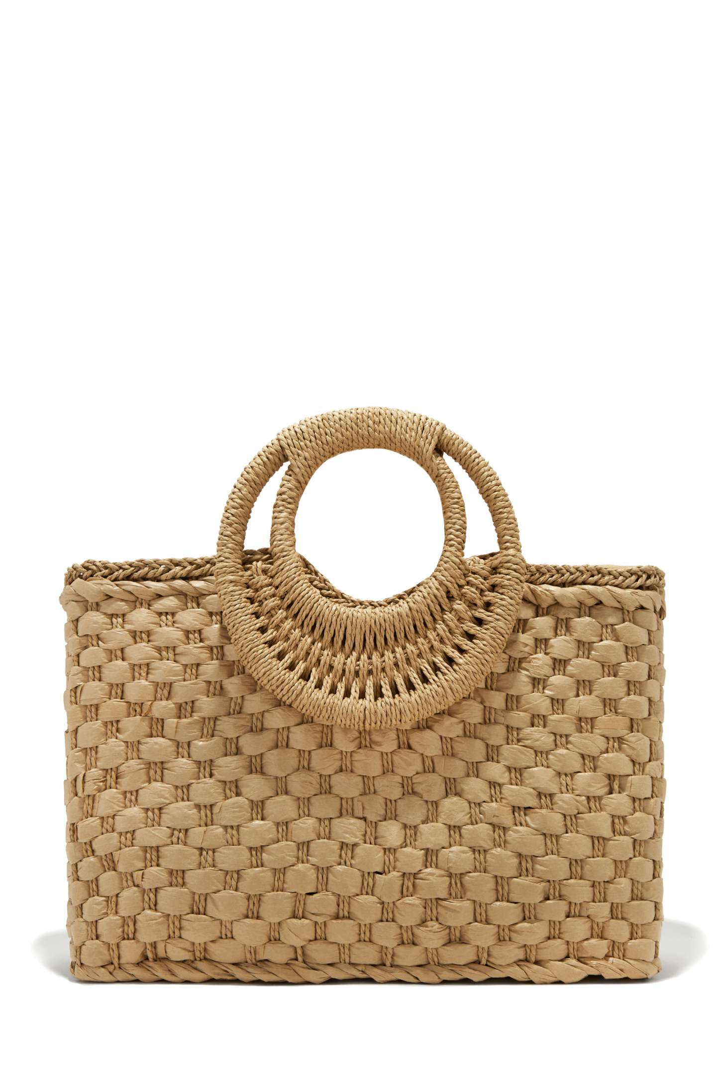 Trips To Cabo Top Handle Straw Bag - Natural-Laseno.All Rights Reserved.