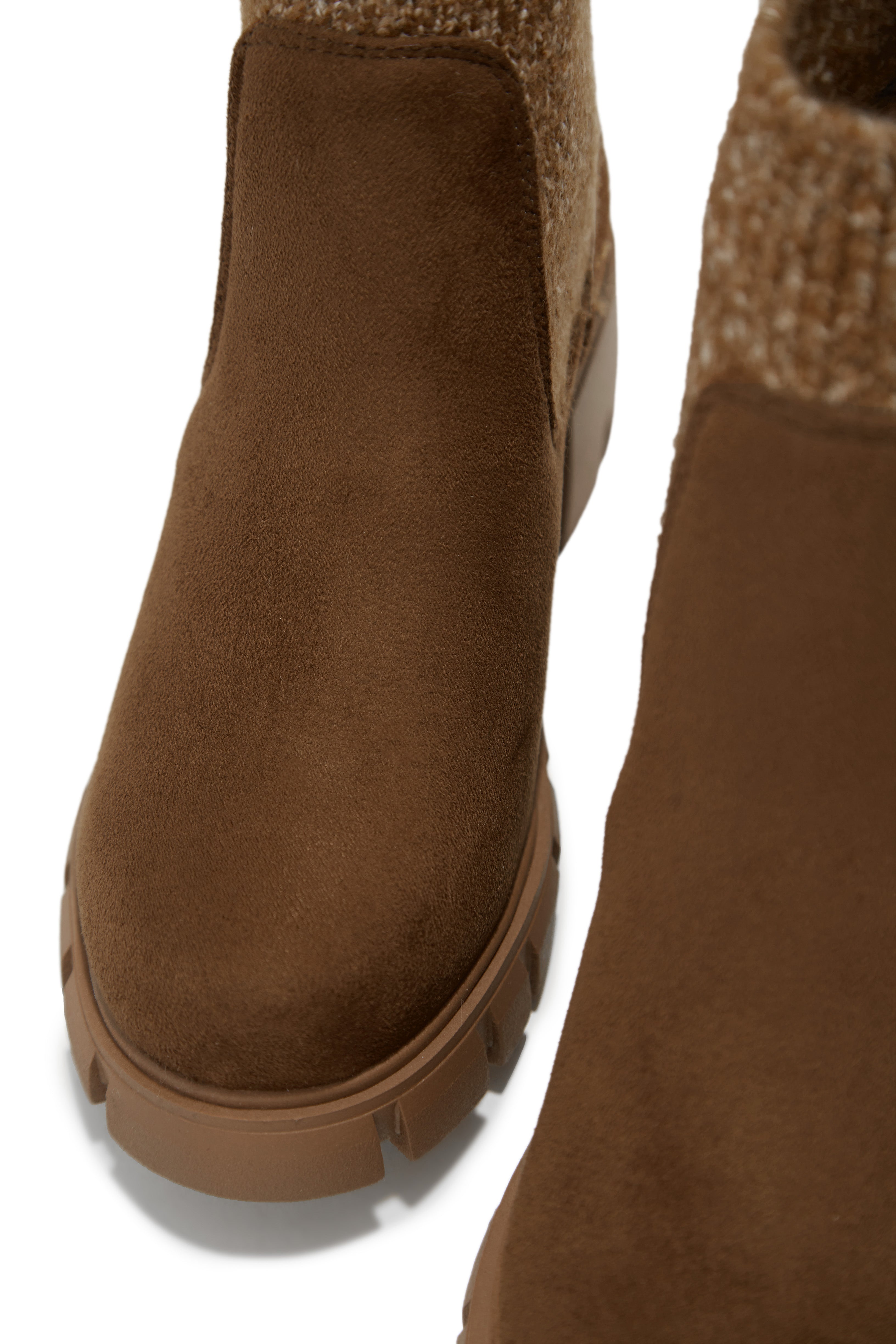 Winter Dreams Block Heel Ankle Boots - Brown-Laseno.All Rights Reserved.