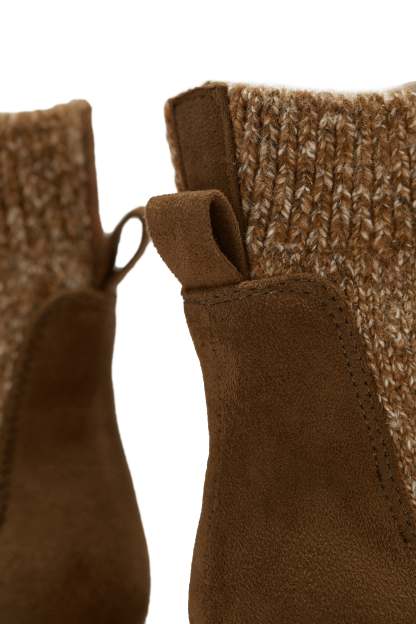 Winter Dreams Block Heel Ankle Boots - Brown-Laseno.All Rights Reserved.