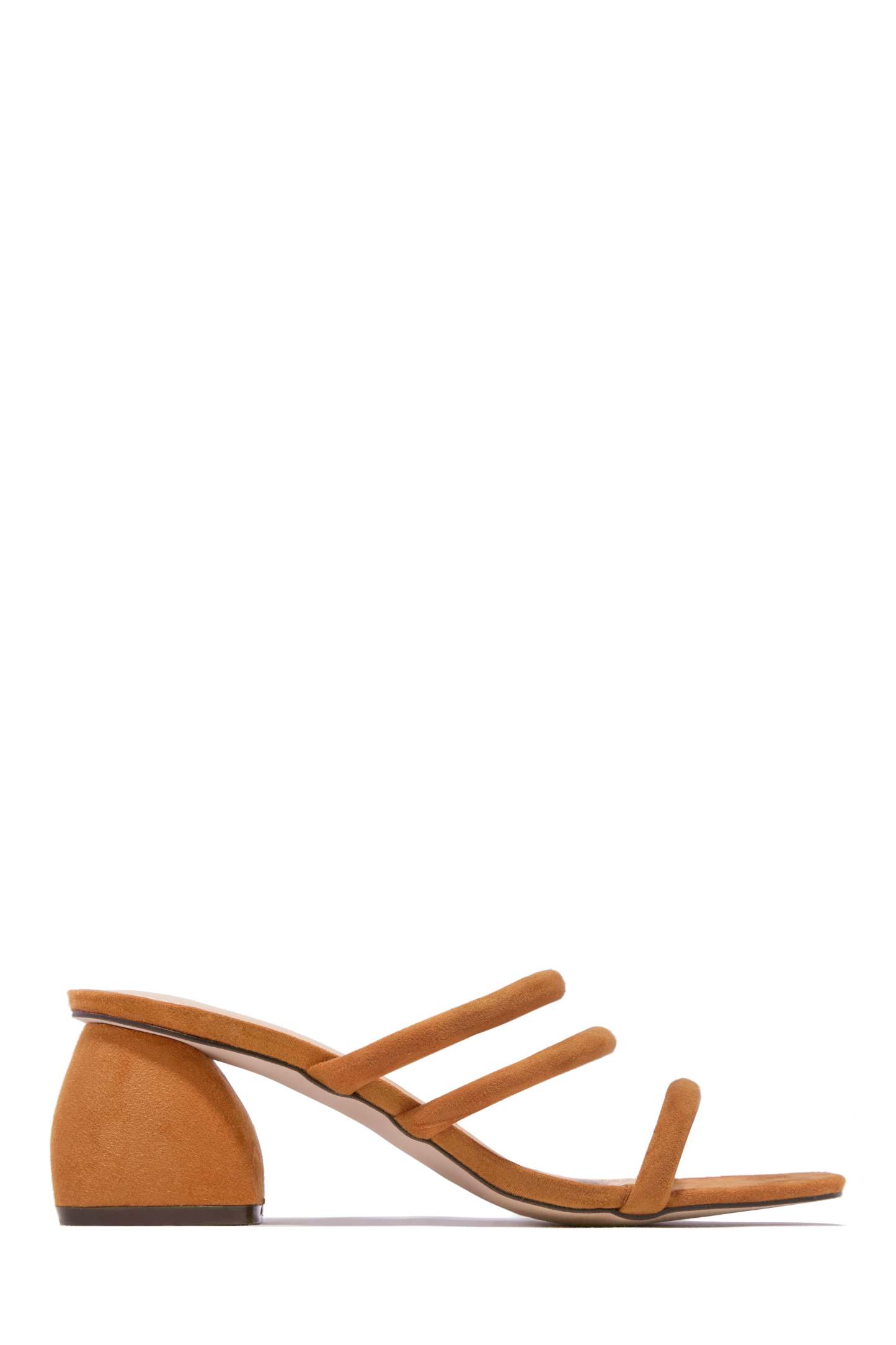 Nora Block Mid Heel Mules - Nude-Laseno.All Rights Reserved.