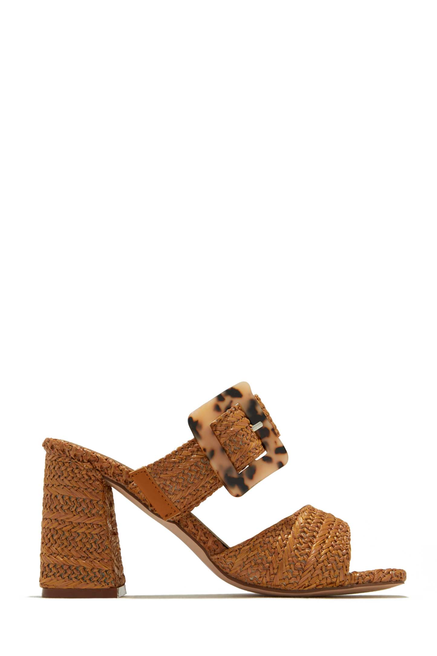 Naya Block Heel Mules - Tan-Laseno.All Rights Reserved.