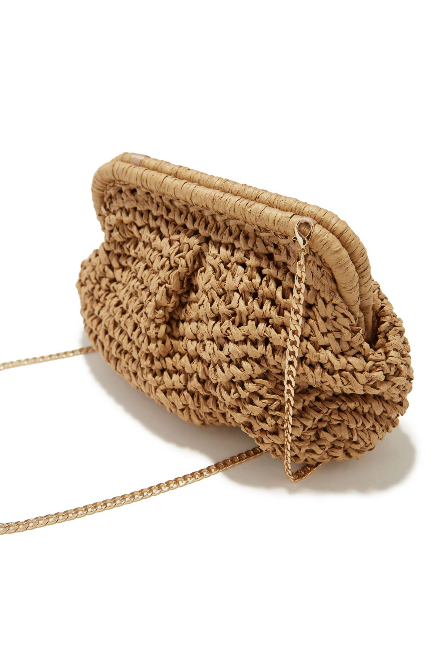 Sea You Soon Woven Straw Crossbody Handbag - Khaki-Laseno.All Rights Reserved.