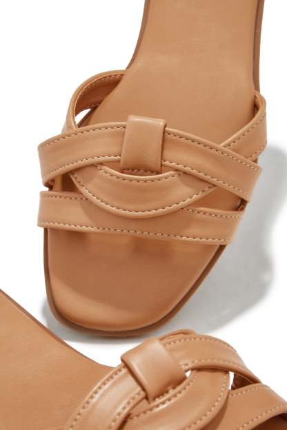 Maile Slip On Sandals - Tan-Laseno.All Rights Reserved.