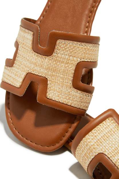 Playa Paradiso Slip On Sandals - Tan-Laseno.All Rights Reserved.
