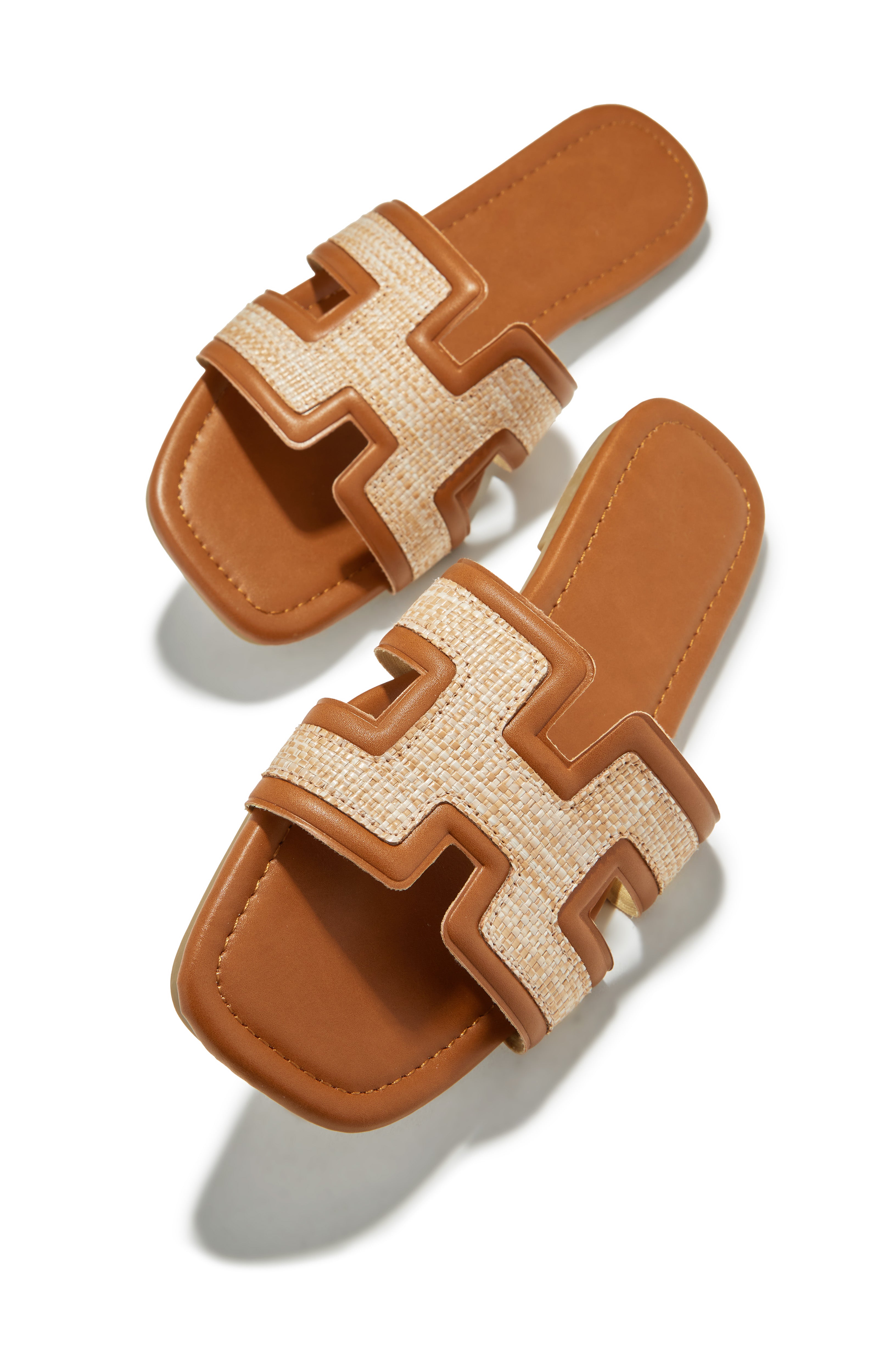 Yuliana Slip On Sandals - Tan-Laseno.All Rights Reserved.