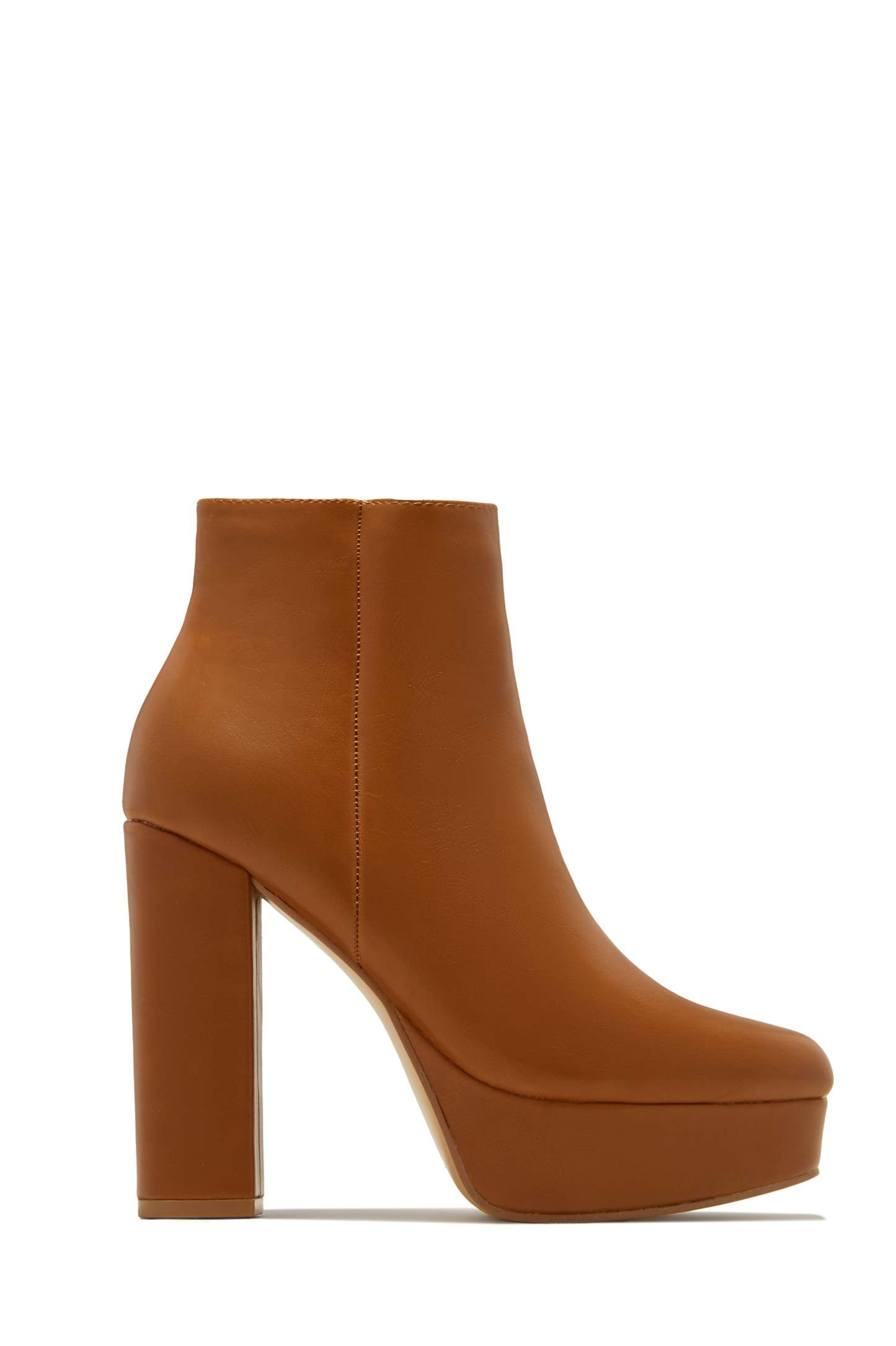 Oaklynn Platform Ankle Boots - Tan-Laseno.All Rights Reserved.