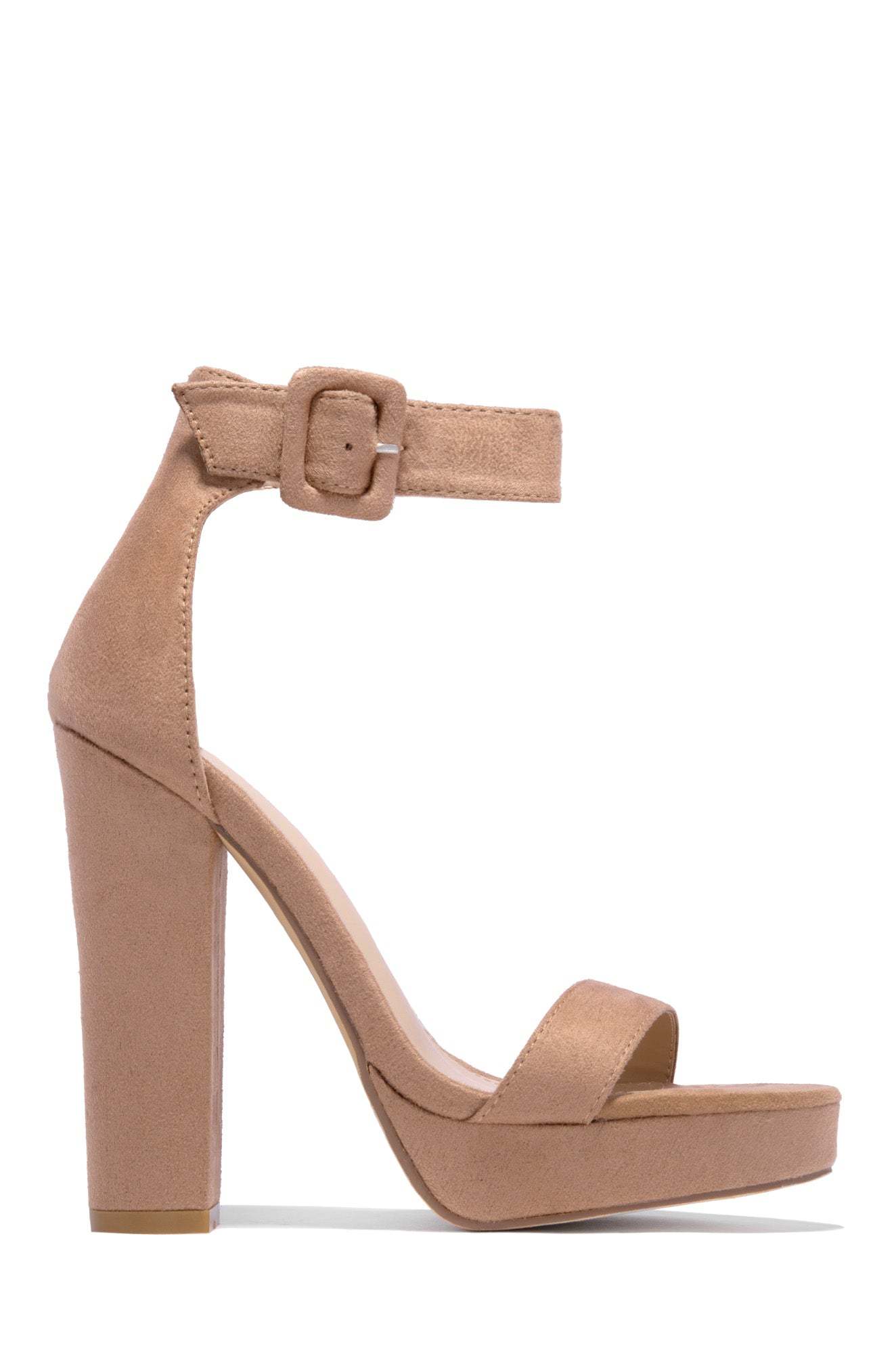 New Limits Platform Block Heels - Taupe-Laseno.All Rights Reserved.