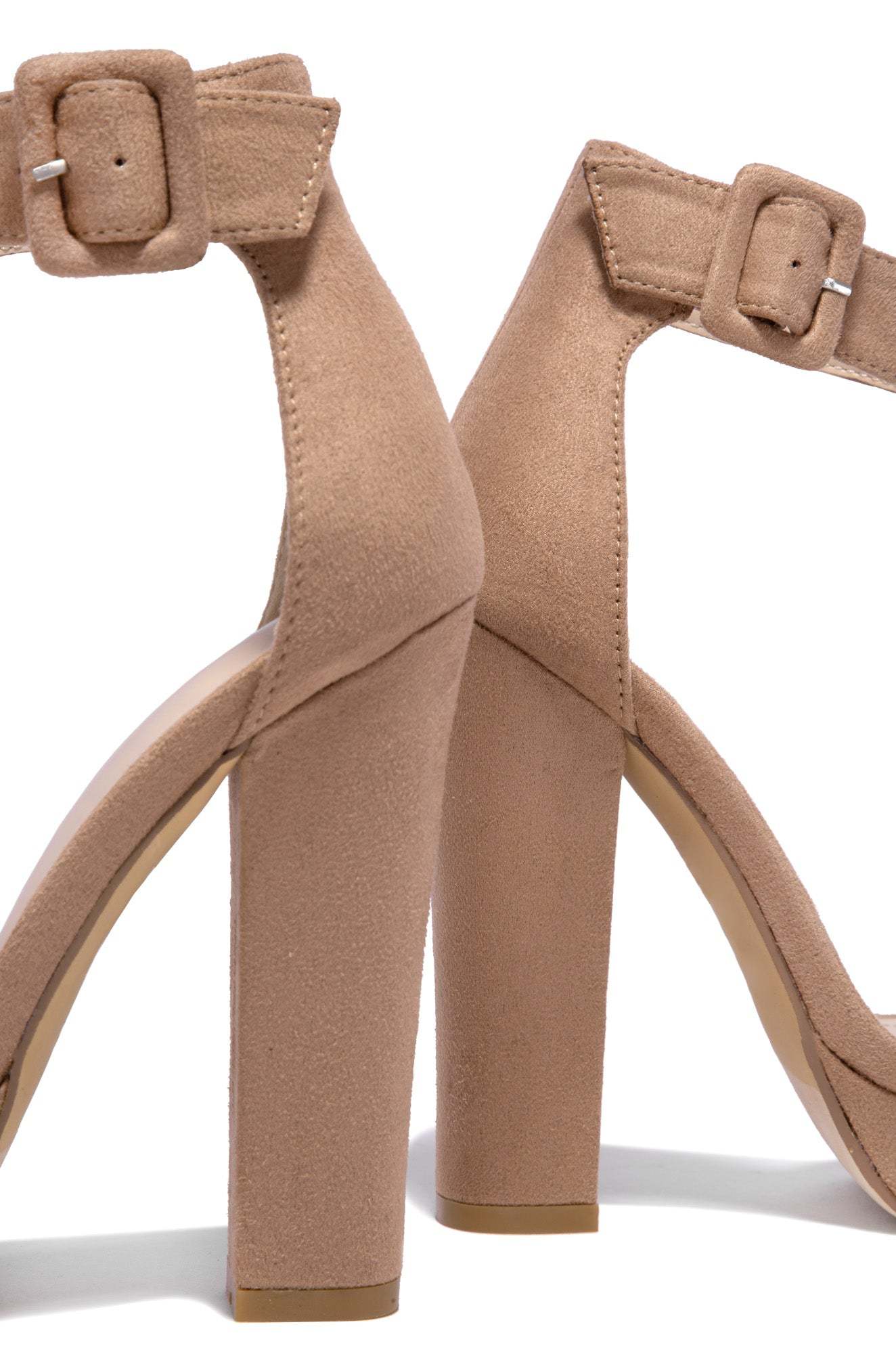 New Limits Platform Block Heels - Taupe-Laseno.All Rights Reserved.