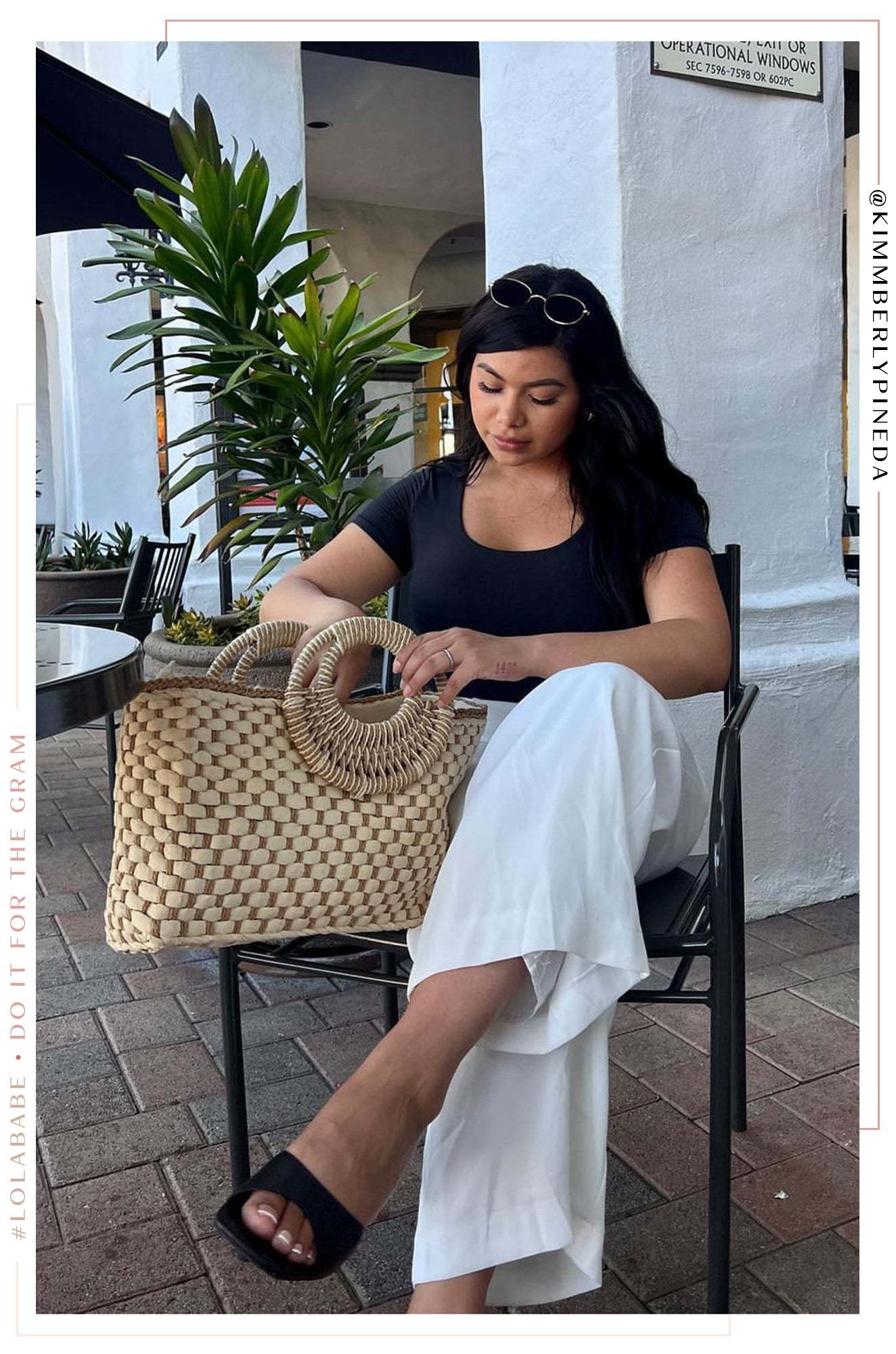 Trips To Cabo Top Handle Straw Bag - Natural-Laseno.All Rights Reserved.