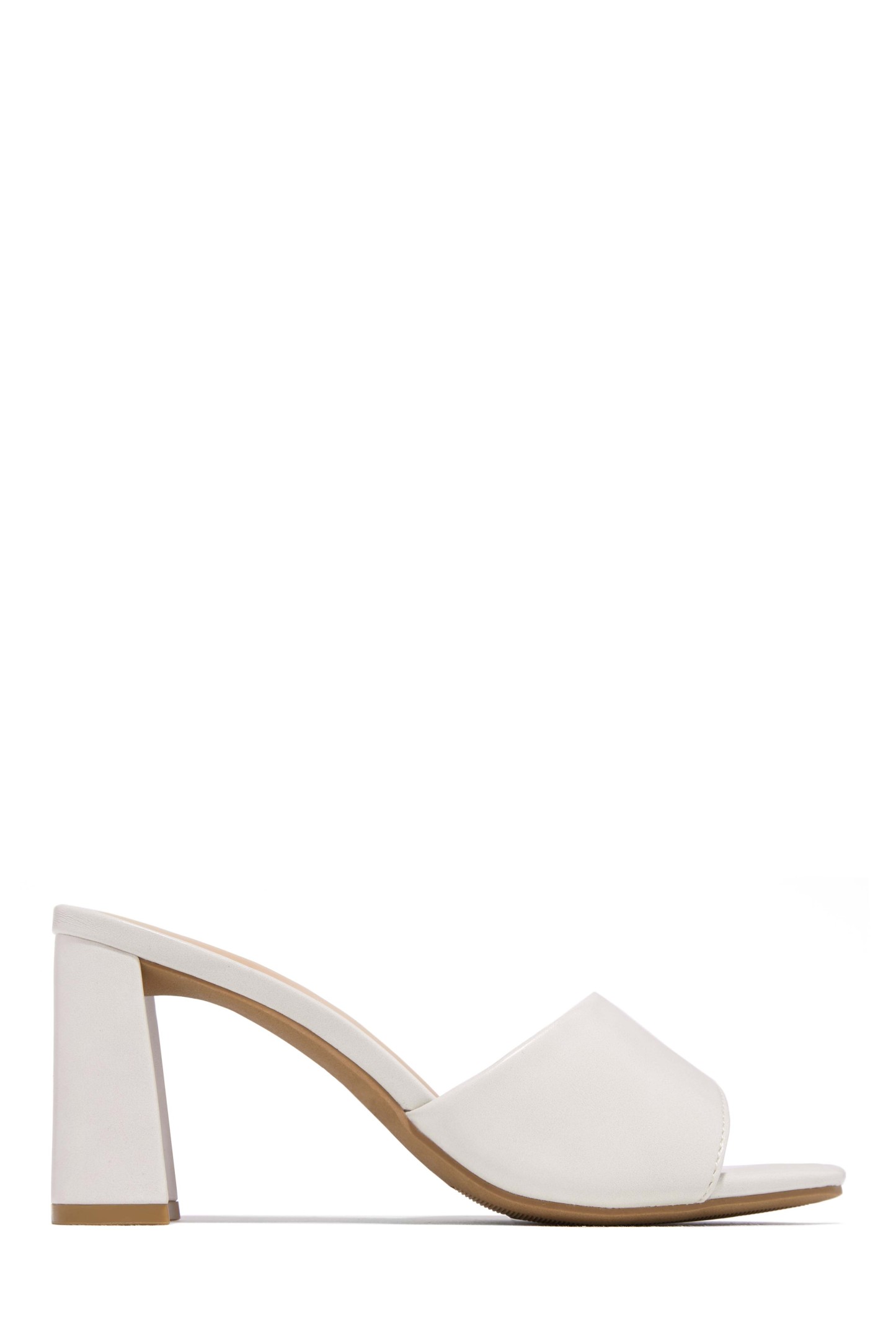 Sylva Block Heel Mules - Silver-Laseno.All Rights Reserved.
