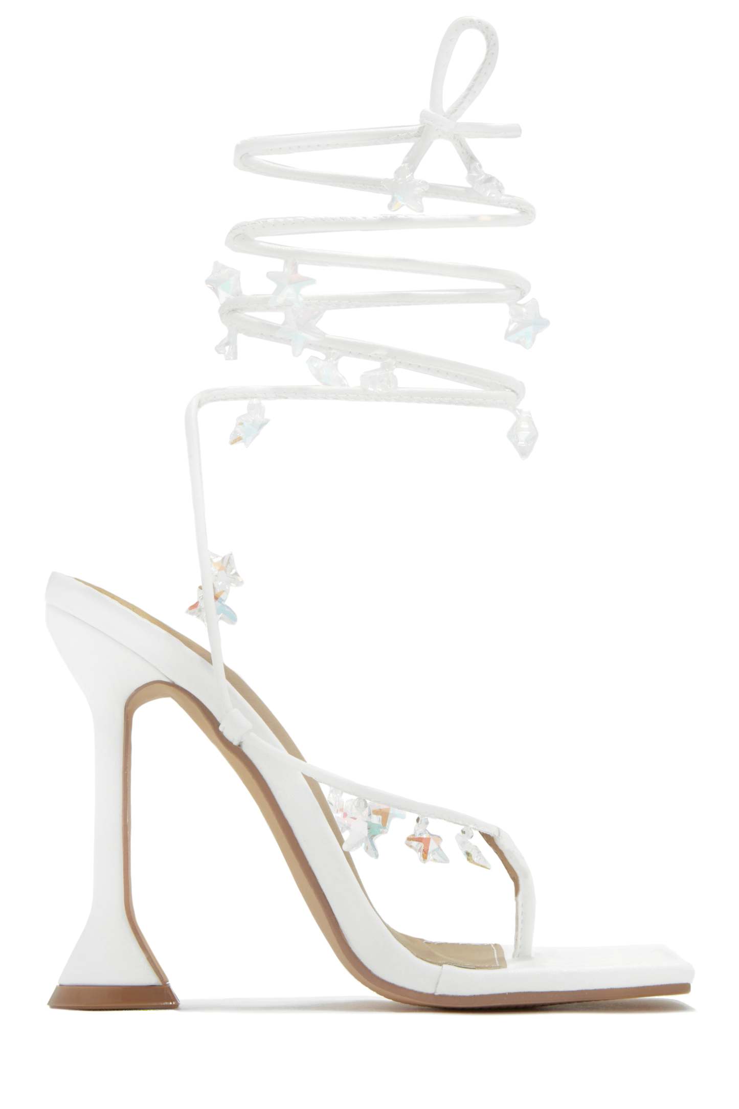 Haven Lace Up High Heels - Gold-Laseno.All Rights Reserved.