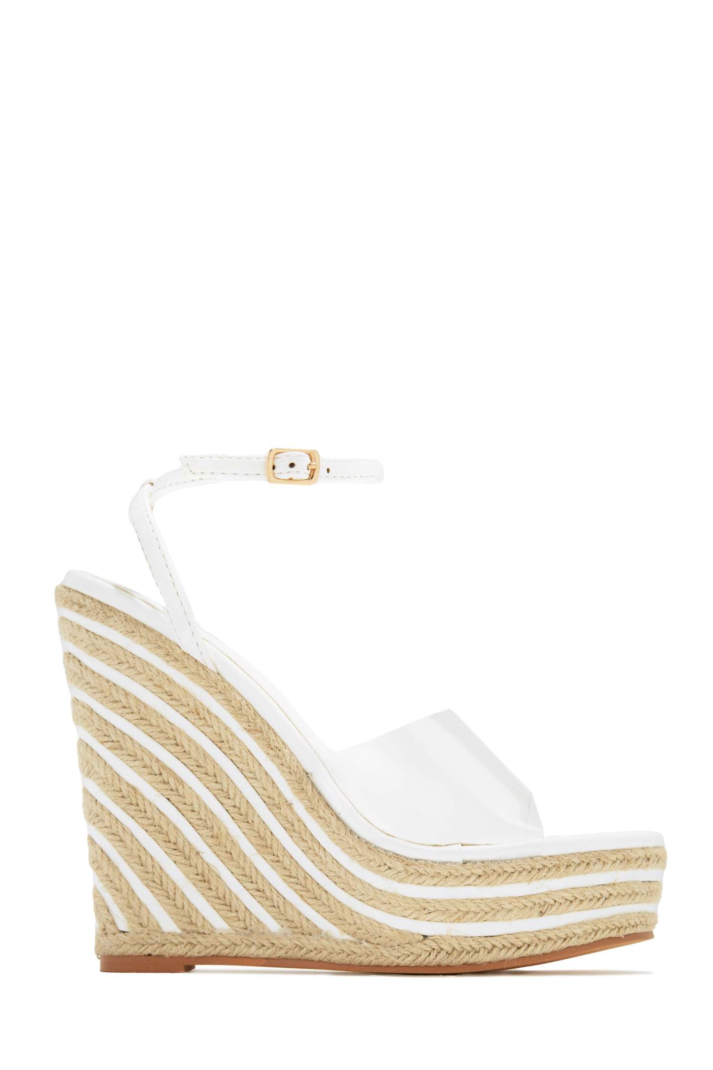 Summer Uniform Platform Espadrille Wedges - Gold-Laseno.All Rights Reserved.