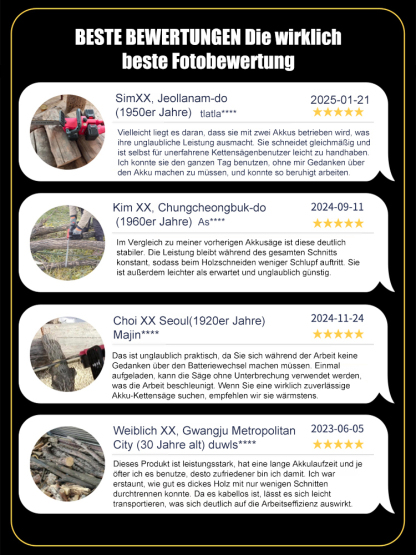 🔥Handgeführte elektrische Säge mit Lithium-Akku, hohe Leistung und geringe Geräuschentwicklung