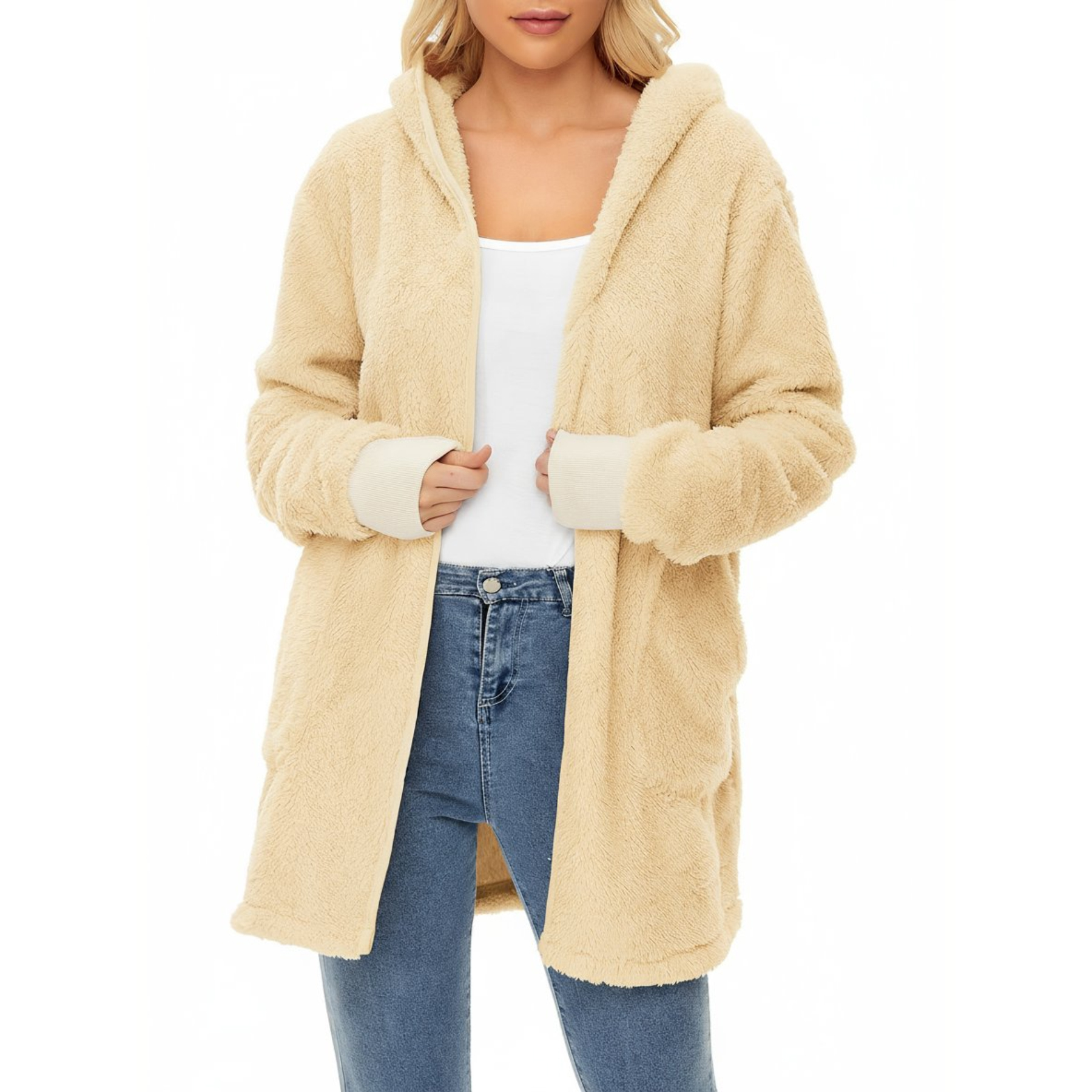 🔥【Doppelseitiger Plüsch für doppelte Wärme】Leichter als eine Flasche, wärmer als ein Wollmantel!