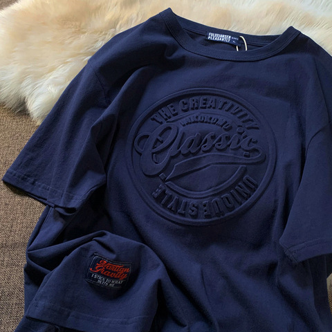 Amerikanisches Schwergewicht-T-Shirt mit 3D-Druck