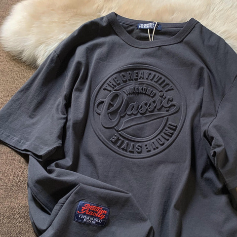 Amerikanisches Schwergewicht-T-Shirt mit 3D-Druck