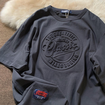 Amerikanisches Schwergewicht-T-Shirt mit 3D-Druck