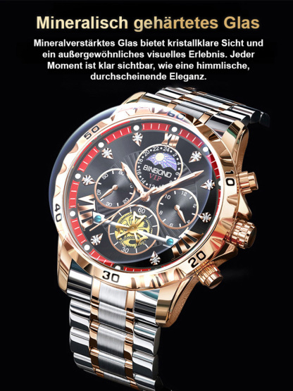 🔥Tourbillon-Uhrwerk ✨ Strenge Kalibrierung über 1200 Stunden. Chronometer-genaue Präzision.