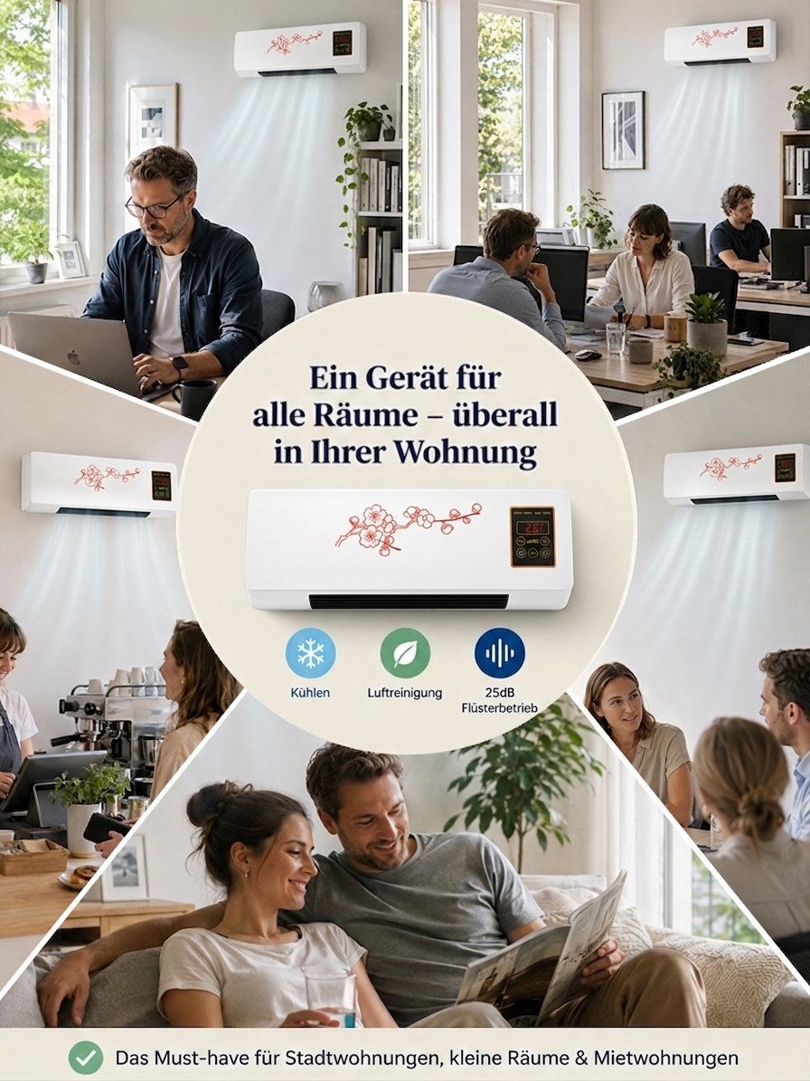 【Mobil einsetzbar】Fraunhofer Institut Edition 4-in-1 Multifunktions-Klimaregler