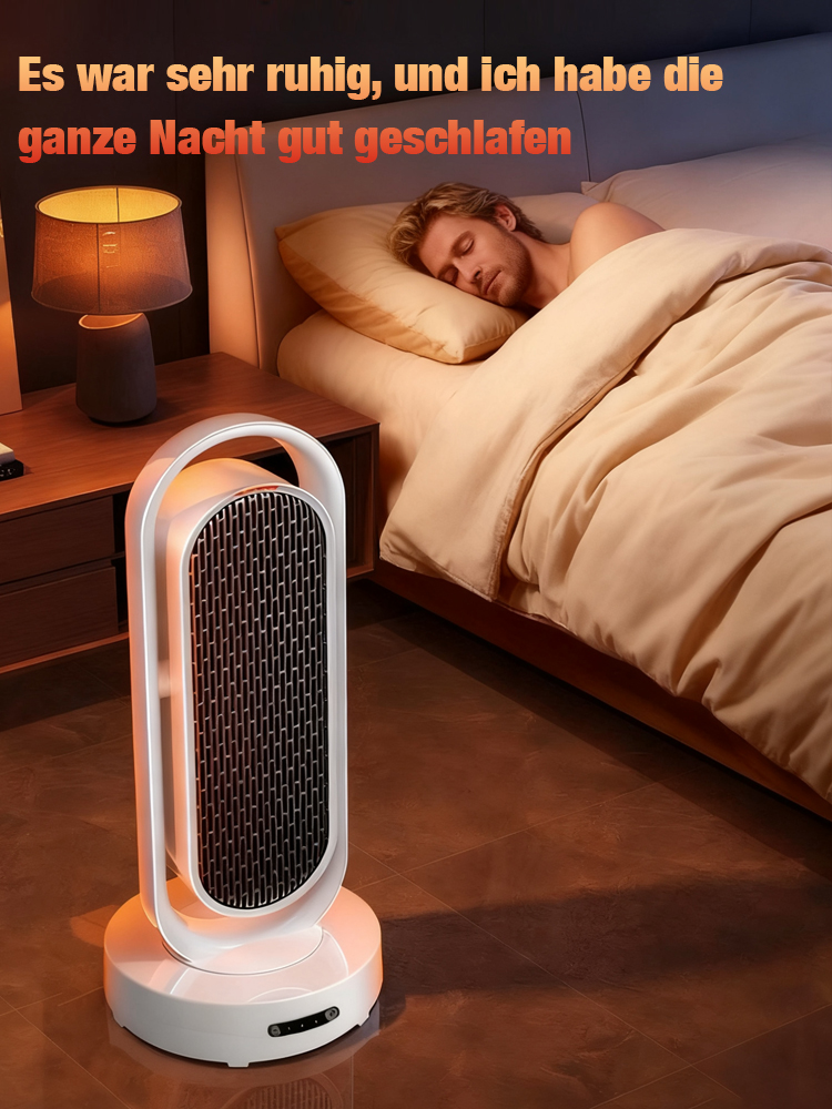 🔥【1 Sekunde Sofortwärme】Energiesparendes, lichtloses, geräuscharmes Heizgebläse.