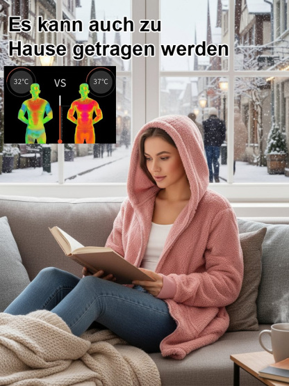 🔥【Doppelseitiger Plüsch für doppelte Wärme】Leichter als eine Flasche, wärmer als ein Wollmantel!