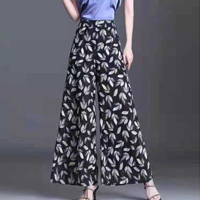 Drapierte Culotte mit hoher Taille und weitem Bein