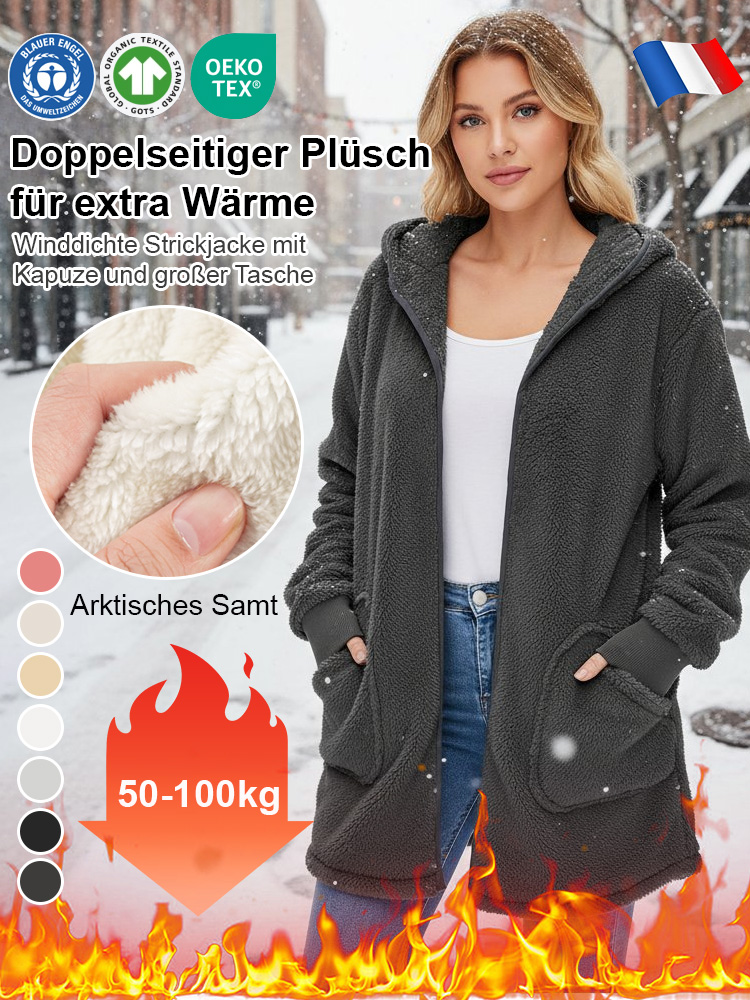 🔥【Doppelseitiger Plüsch für doppelte Wärme】Leichter als eine Flasche, wärmer als ein Wollmantel!