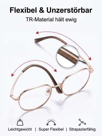 【Keine Augenuntersuchung erforderlich】Ultraleichte adaptive Lesebrille mit Blaulichtfilter✨Automatische Anpassung an Ihre Sehstärke innerhalb von 0,01 Sekunden, Sehfeldabdeckung von 0–1000 Grad