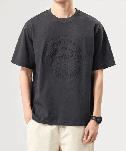 Amerikanisches Schwergewicht-T-Shirt mit 3D-Druck