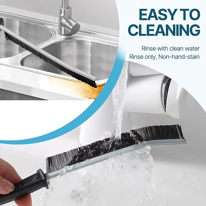 Lückenreinigungsbürste, küche Badezimmer Groove Gap Cleaning Brushelektrische reinigungsbürste,Premium schrubber mit Aluminiumstütze mit 15°-Winkel Zauberbürste, dünne Reinigungsbürste für die Küche