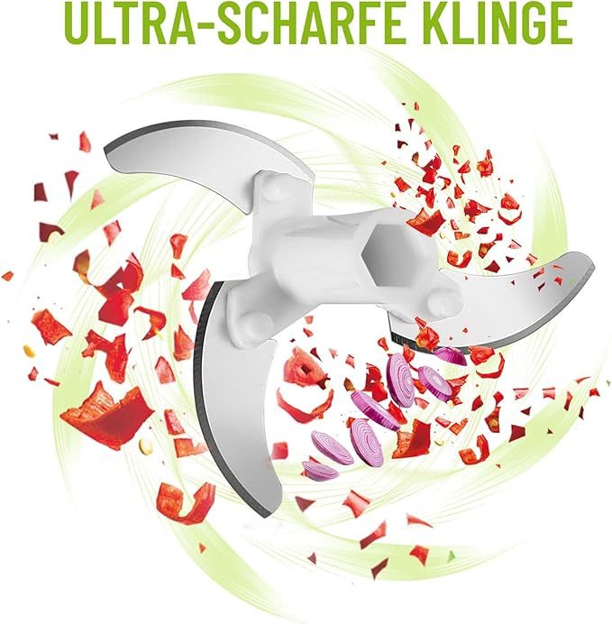 Zwiebelschneider Manuell, 520ML Gemüseschneider, Zwiebel Zerkleinerer mit Seilzug, Multizerkleinerer, Multischneider, Knoblauchhacker Universalhacker, Manual Food Chopper, Onion Cutter