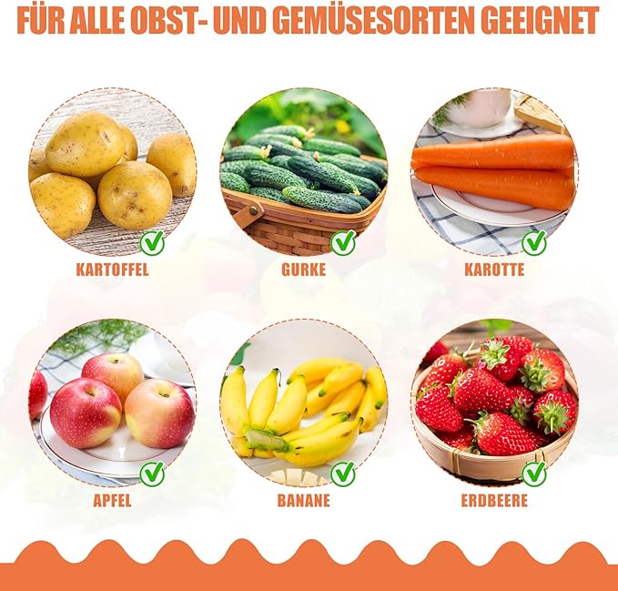 Wellenschneider,14x9,5 cm Riffelmesser Wellenmesser Kinder Wellenschnittmesser Gurkenschneider Pommesschneider Kartoffelschneider Beikost Zubehör Edelstahl für Pommes Kartoffeln Gemüse Obst Gurken