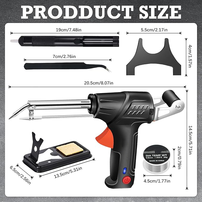 Extern Beheizten Industriellen Schweißgerät,Laserschweißwerkzeuge Schweißpistole,Multifunktions-Lötpistolen-Set Handschweißgerät mit Drahtvorschub,Laser Schweißgerät für Metall Zinn