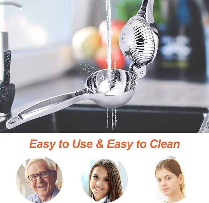 7 cm Zitronenpresse Handpresse, Zitruspresse Manuell, Anti-Ätzmittel, Durchmesser Lemon Squeezer, Schweres Saftpresse Manuell für Bar, Küche, Restaurant, Langlebig