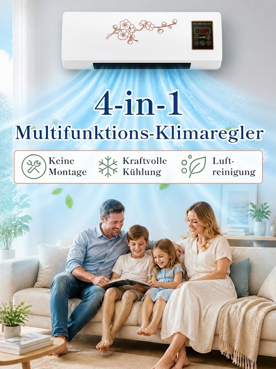 【Mobil einsetzbar】Fraunhofer Institut Edition 4-in-1 Multifunktions-Klimaregler