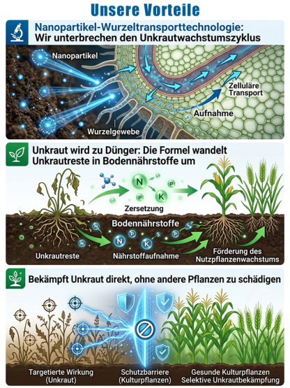 【100 Prozent Glyphosatfre】Hohenheim Forschungs-Bio-Unkrautvernichter✨Ein Jahr Schutz vor Unkraut✨