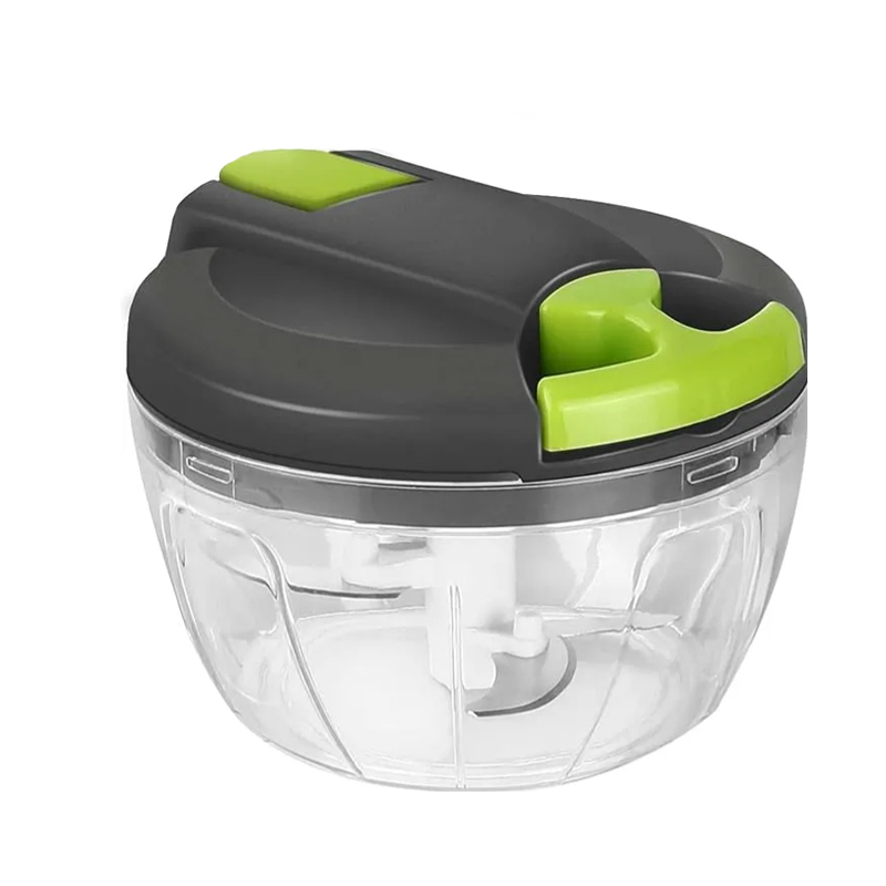 Zwiebelschneider Manuell, 520ML Gemüseschneider, Zwiebel Zerkleinerer mit Seilzug, Multizerkleinerer, Multischneider, Knoblauchhacker Universalhacker, Manual Food Chopper, Onion Cutter