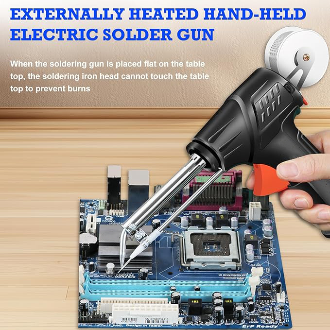 Extern Beheizten Industriellen Schweißgerät,Laserschweißwerkzeuge Schweißpistole,Multifunktions-Lötpistolen-Set Handschweißgerät mit Drahtvorschub,Laser Schweißgerät für Metall Zinn