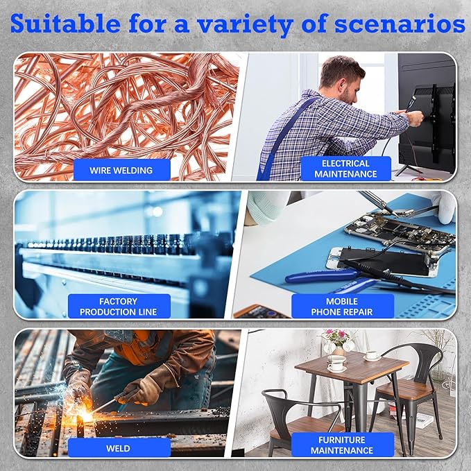 Extern Beheizten Industriellen Schweißgerät,Laserschweißwerkzeuge Schweißpistole,Multifunktions-Lötpistolen-Set Handschweißgerät mit Drahtvorschub,Laser Schweißgerät für Metall Zinn