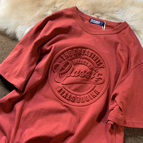 Amerikanisches Schwergewicht-T-Shirt mit 3D-Druck