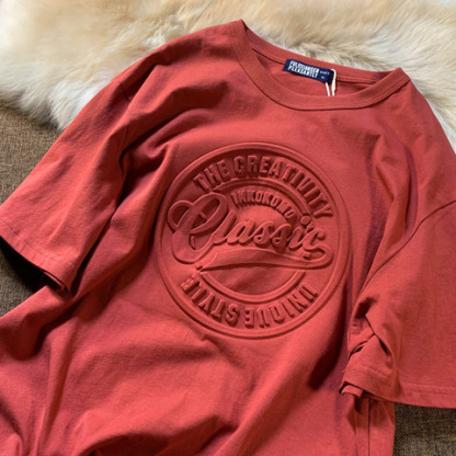 Amerikanisches Schwergewicht-T-Shirt mit 3D-Druck