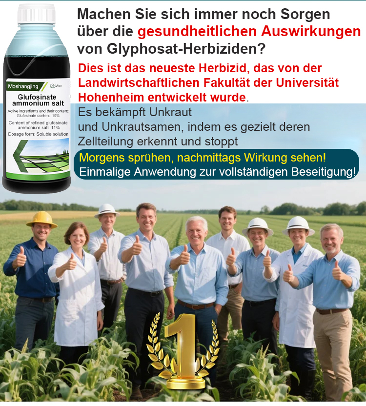 3-Stunden-Schnell-Unkrautvernichter, 1 Kappe reicht für 1000m² Garten