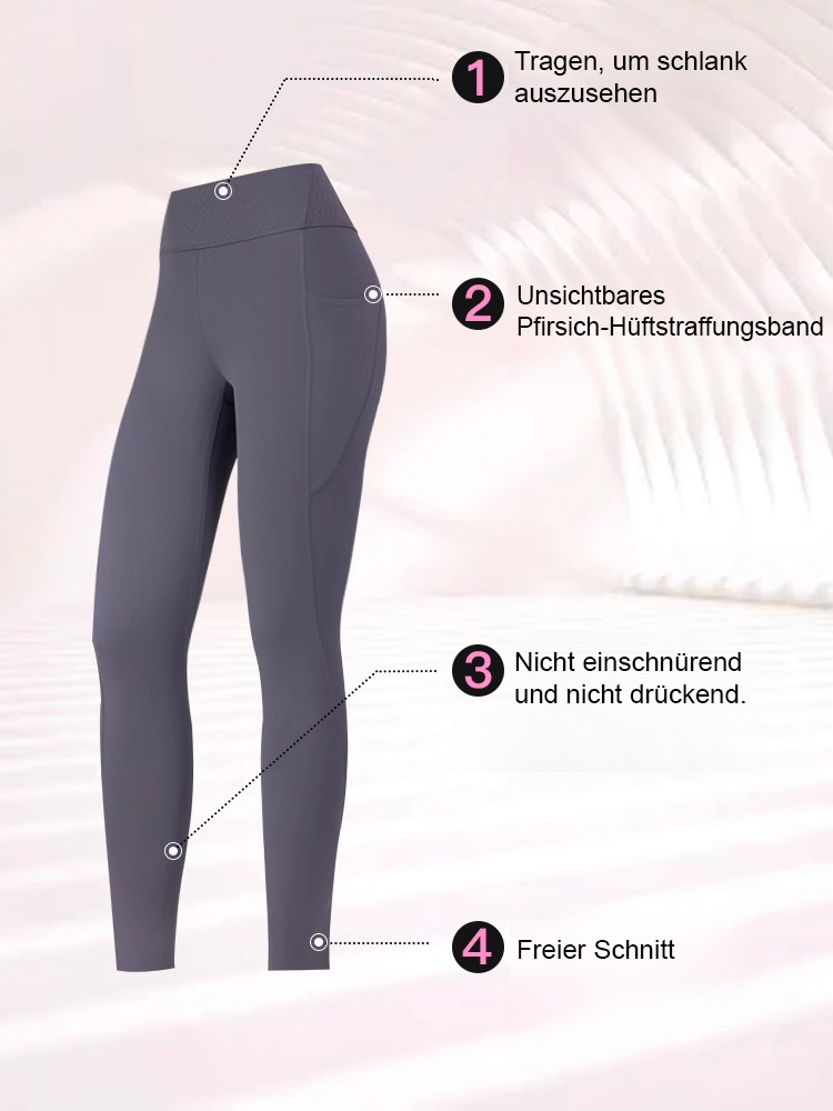 Sexy Pfirsich-Po nahtlose High-Waist Yoga-Hose