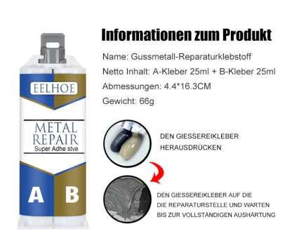 🔥Universeller Reparaturgusskleber✨Repariert alle Korrosionen, Risse und Leckagen in einer Sekunde.