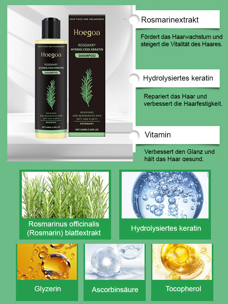 Ärztlich empfohlenes Haarwuchs Shampoo ✨ 2 Wochensichtbare Ergebnisse ✨ Geld zurück Garantie ✨ 2 für 1 Aktion 🌱