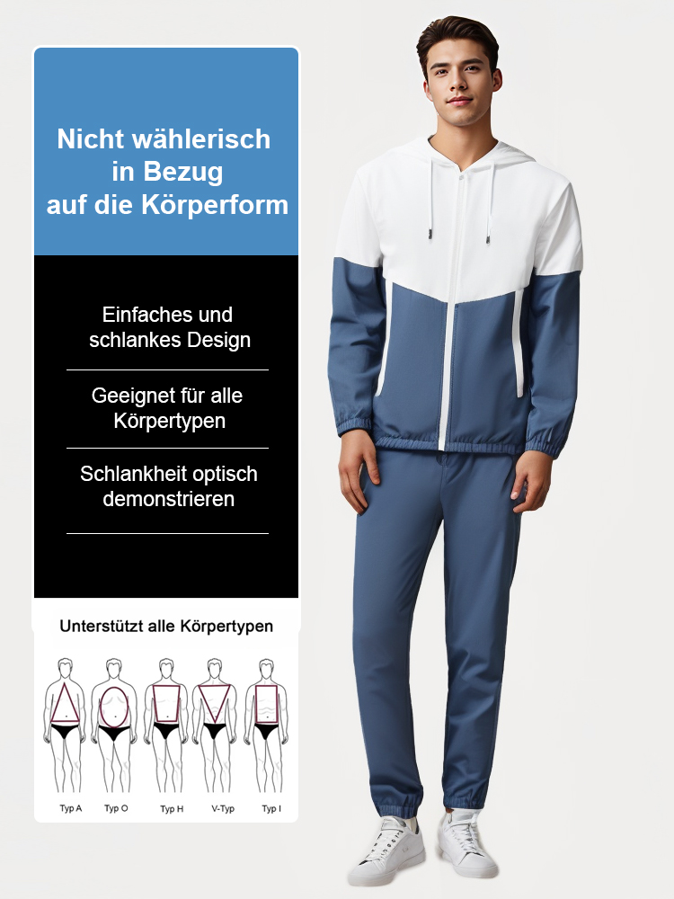 Herren Kapuzenpullover Zweiteiler