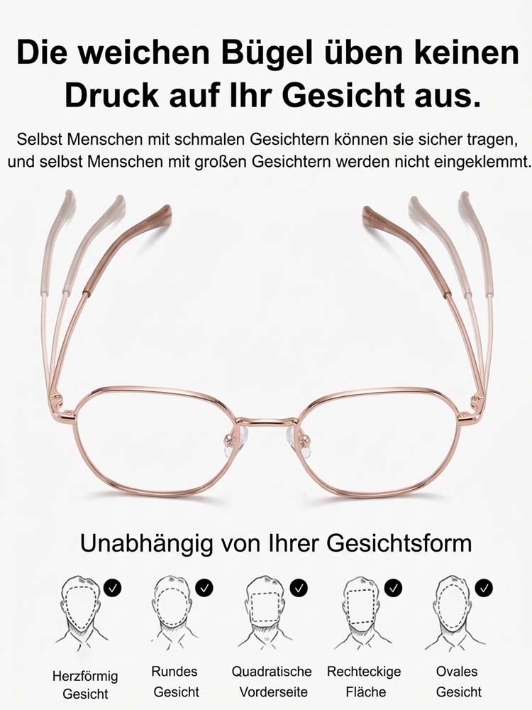 【Keine Augenuntersuchung erforderlich】Ultraleichte adaptive Lesebrille mit Blaulichtfilter✨Automatische Anpassung an Ihre Sehstärke innerhalb von 0,01 Sekunden, Sehfeldabdeckung von 0–1000 Grad