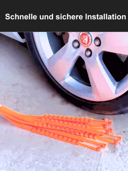 🛞【Reifenketten für Autos und Motorräder】Für Schnee/Sand/Klettern, kompakt und robust, perfekt.❄️