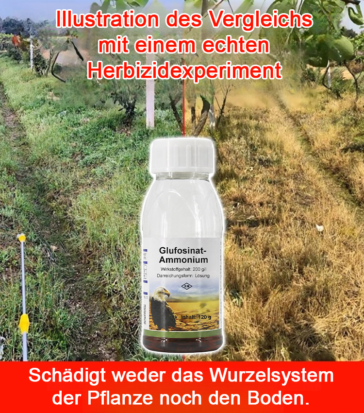3-Stunden-Schnell-Unkrautvernichter, 1 Kappe reicht für 1000m² Garten