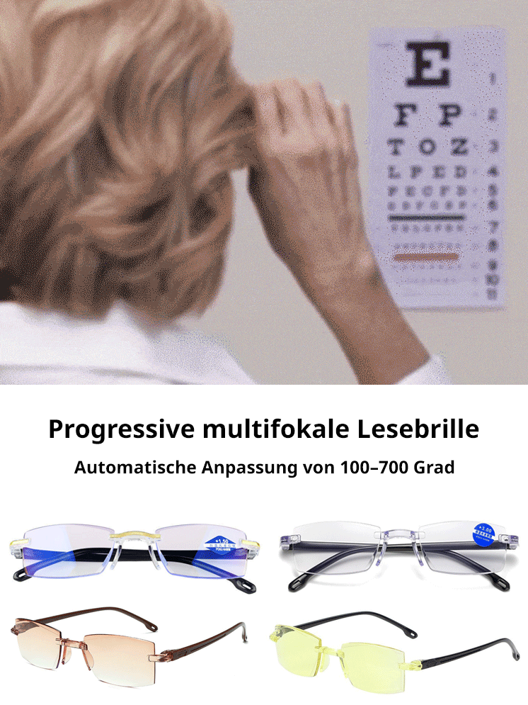 🔥【Intelligente All-in-One Brille für klare Sicht】Auto-Zoom Premium Presbyopie